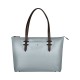 Сумка VICTORINOX Victoria Deluxe Business Tote, серо-синяя, нейлон/кожа, 47x15x31 см, 16 л