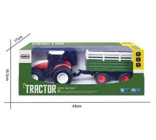 Р/У фермерский трактор Korody с прицепом для скота, двойные колеса 1/24 2.4G 6CH RTR