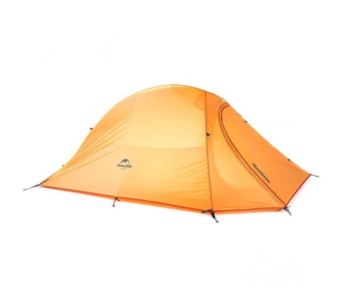 Палатка Naturehike Cloud UP II 210T NH17T001-T двухместная с ковриком, оранжевая, 6927595730584