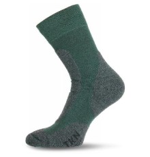 Носки Lasting TKN 620, polypropylene+nylon, зеленый с серой вставкой, размер S, TKN620-S