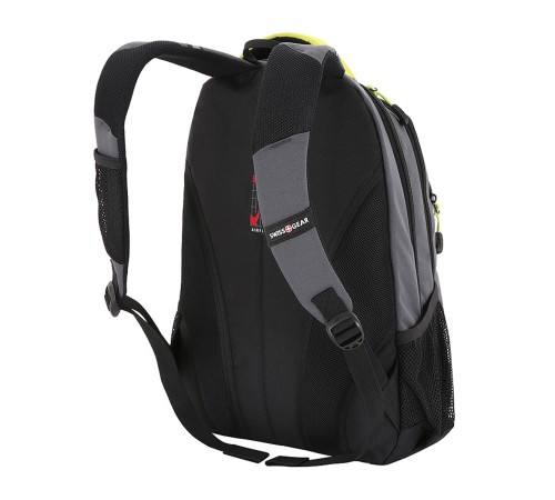 Рюкзак SWISSGEAR, серый/лаймовый, фьюжн/2 мм рипстоп, 32x15x46 см, 22 л