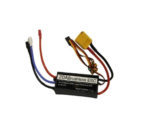 Регулятор скорости бесколлекторный 20A-XT60 для катера Volantex RC Vector SR48