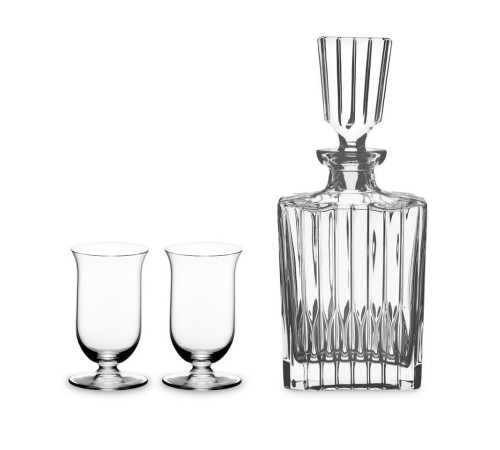 Штоф и 2 бокала для виски Riedel Single Malt Whisky