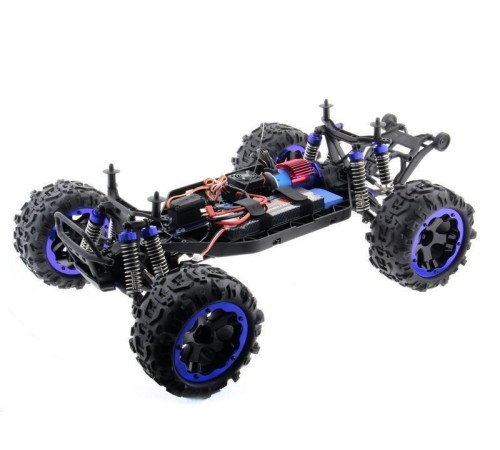 Радиоуправляемый монстр Remo Hobby Dinosaurs Master Brushless (синий) 4WD 2.4G 1/8 RTR