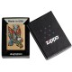 Зажигалка ZIPPO Tattoo Eagle с покрытием Brushed Brass, медь/сталь, золотистая, матовая, 38x13x57 мм