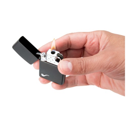 Газовый вставной блок для широкой зажигалки Zippo, одинарное жёлтое пламя, нержавеющая сталь