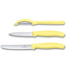 Набор из 3 ножей VICTORINOX Swiss Classic: нож для овощей, столовый нож 11 см, нож для овощей 8 см