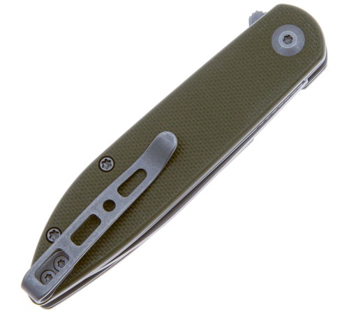 Складной нож SENCUT Bocll II D2 Steel Gray Stonewashed Handle G10 OD Green