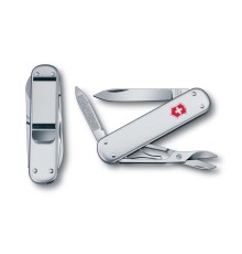 Нож перочинный VICTORINOX Money Clip, 74 мм, 5 функций, алюминиевая рукоять, серебристый