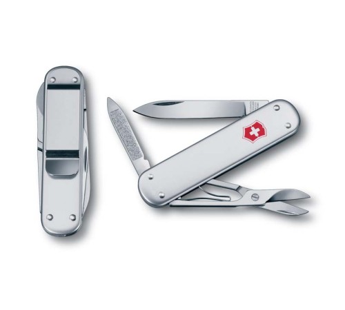 Нож перочинный VICTORINOX Money Clip, 74 мм, 5 функций, алюминиевая рукоять, серебристый
