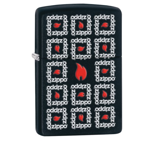 Зажигалка ZIPPO Classic с покрытием Black Matte, латунь/сталь, чёрная, матовая, 36x12x56 мм