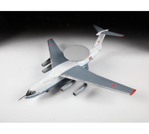 Сборная модель ZVEZDA Российский самолет дальнего радиолокационного обнаружения А-50, 1/144
