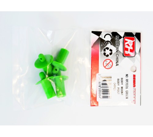 Стойки крепления кузова для Remo Hobby 1/8, 4 шт, тюнинг, зеленые