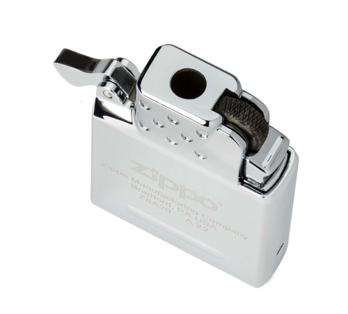 Газовый вставной блок для широкой зажигалки Zippo, одинарное жёлтое пламя, нержавеющая сталь