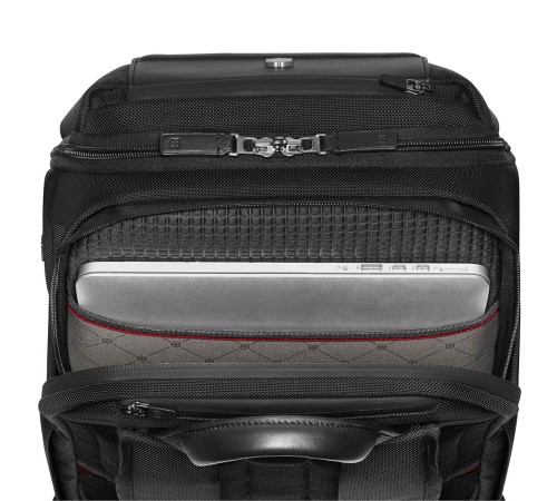 Рюкзак VICTORINOX Architecture Urban2 Deluxe Backpack 15”, черный, полиэстер/кожа, 31x23x46 см, 23 л