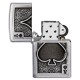 Зажигалка ZIPPO Ace Of Spades с покрытием Brushed Chrome, латунь/сталь, серебристая, 38x13x57 мм