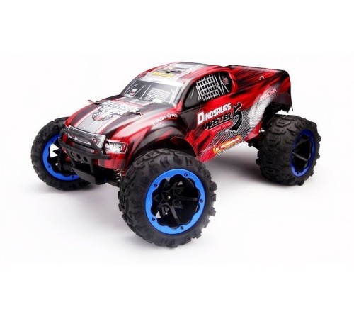Радиоуправляемый монстр Remo Hobby Dinosaurs Master Brushless UPGRADE (красный) 4WD 2.4G 1/8 RTR