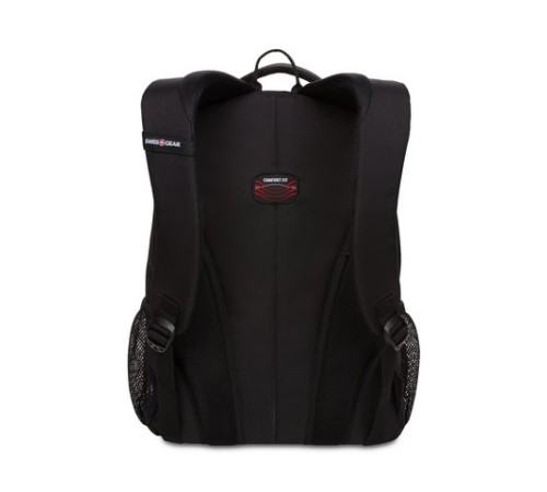 Рюкзак SWISSGEAR, чёрный/фиолетовый/серебристый, полиэстер 600D, 32х15х45 см, 22 л