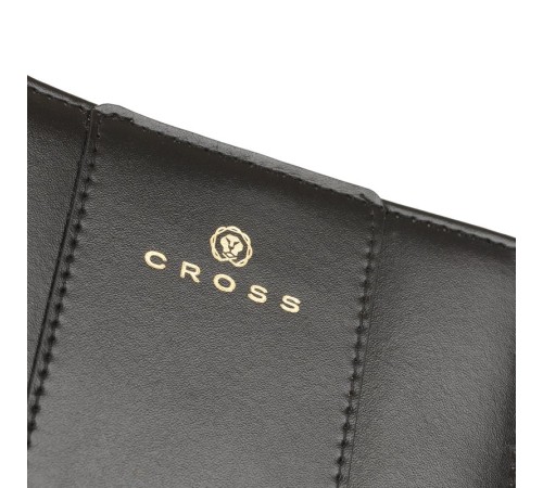 Кошелёк Cross Kelly Wall Black, кожа наппа, гладкая, цвет чёрный, 11,2 x 9,4 x 2 см
