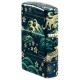 Зажигалка ZIPPO Eastern с покрытием 540 Tumbled Brass, латунь/сталь, зеленая, 38x13x57 мм