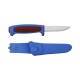 Нож Morakniv Basic 546 лимитированный 2025 нержавеющая сталь, пласт. ручка (синяя) красная вставка