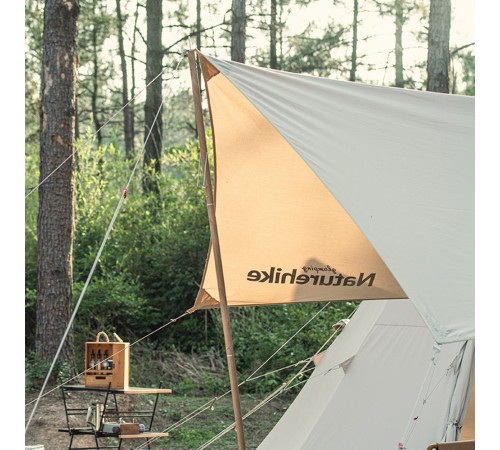 Стойка для тента Naturehike NH20PJ040 алюминиевый сплав 2.4 м, 4 секции, цвет дерево, 6927595782545