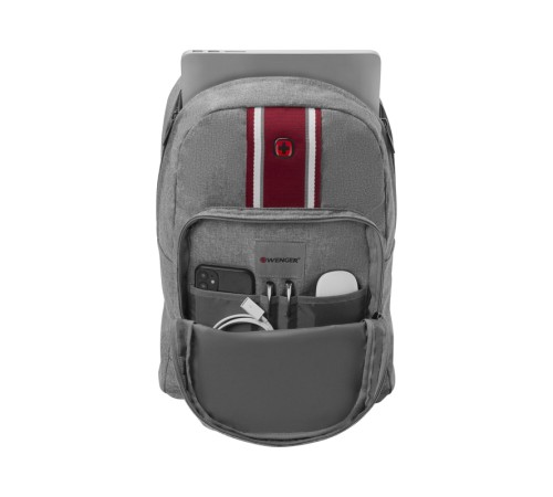 Рюкзак WENGER Crango 16'', серый, полиэстер 600D, 33x22x46 см, 27 л