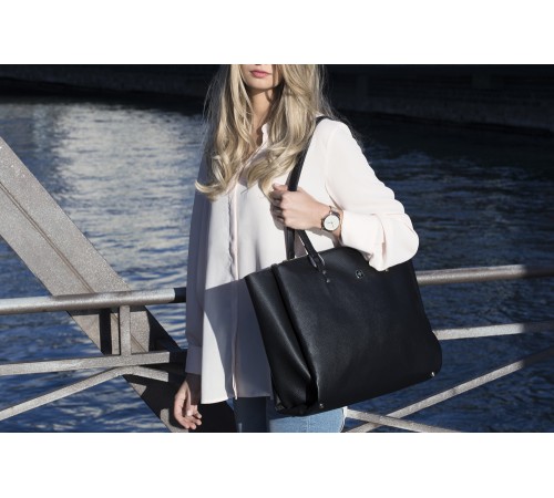 Сумка женская WENGER RosaLyn 14'', черная, полиэстер, 38х29х24 см, 20 л