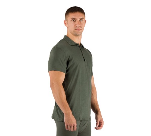 Футболка  мужская DINGO/ кор. рукав/ шерсть 160/ зеленый / L, DINGO6262L