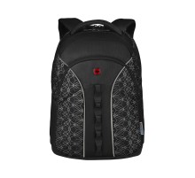 Рюкзак WENGER Sun 16'', черный со светоотражающим принтом, полиэстер, 35x27x47 см, 27 л