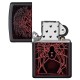 Зажигалка ZIPPO Spider Design с покрытием Black Matte, латунь/сталь, чёрная, матовая, 38x13x57 мм