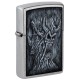 Зажигалка ZIPPO Evil Tree с покрытием Street Chrome, латунь/сталь, серебристая, 38x13x57 мм