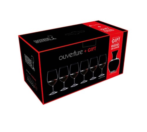 Декантер Riedel Apple и 6 бокалов для красного вина Riedel Magnum Ouverture