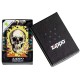Зажигалка ZIPPO Skull Design с покрытием Glow In The Dark Green,латунь/сталь,разноцветная38x13x57 мм