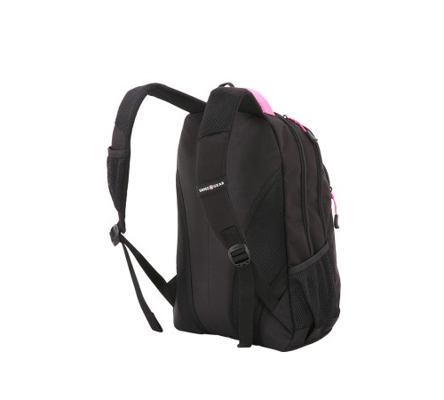 Рюкзак SWISSGEAR, черный/фуксия, фьюжн/2 мм рипстоп, 32x15x46 см, 22 л
