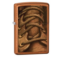 Зажигалка ZIPPO Classic с покрытием Toffee™, латунь/сталь, медная, матовая, 36x12x56 мм
