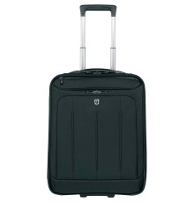 Чемодан VICTORINOX VX One VX 21, чёрный, нейлон 1000D/кожа, 40x20x55 см, 44 л