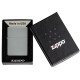 Зажигалка ZIPPO Classic с покрытием Flat Grey, латунь/сталь, серая, матовая, 38x13x57 мм