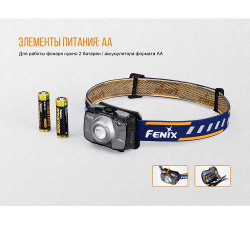Налобный фонарь Fenix HL30 (2018) Cree XP-G3 синий, HL30BL2018