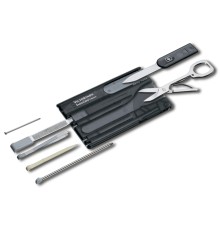 Швейцарская карточка VICTORINOX SwissCard Classic, 10 функций, полупрозрачная чёрная