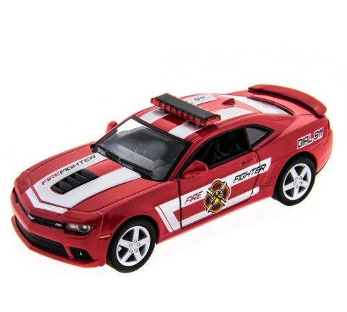 Машина Kinsmart 1:38 Chevrolet Camaro 2014 (Police/Fire) инерция (1/12шт.) б/к