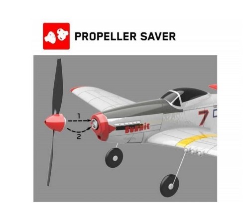 Радиоуправляемый самолет Volantex RC P51D 400мм 2.4G 4ch LiPo RTF with Gyro