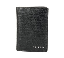Визитница Cross RTC Black, кожа наппа, тисненая, чёрный, 10,5 х 7,5 х 2 см