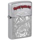 Зажигалка ZIPPO Iron Maiden с покрытием Street Chrome, латунь/сталь, серебристая, 38x13x57 мм