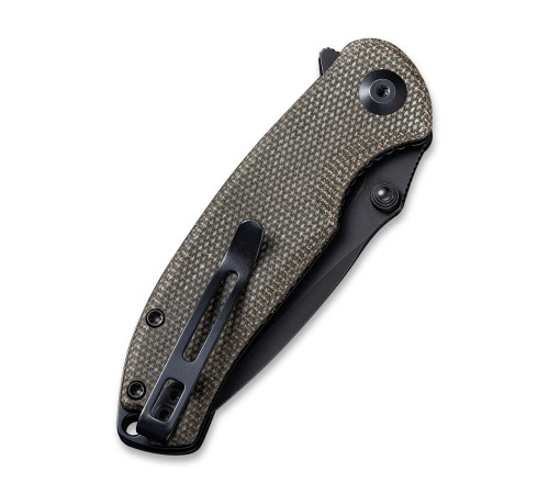Складной нож CIVIVI Pintail CPM S35VN Steel Black Stonewashed Handle Dark Green Micarta