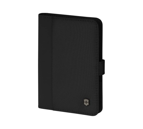 Обложка для паспорта VICTORINOX Travel Essentials, с защитой от сканирования RFID, чёрная, полиэстер, 11x1x15 см