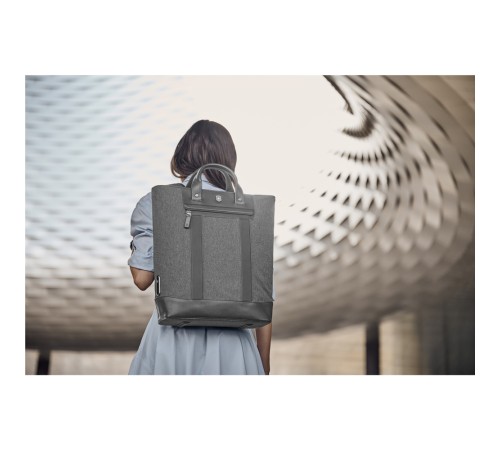 Сумка-рюкзак VICTORINOX Architecture Urban2 2way Carry Tote 15'',серая,полиэстер/кожа,40x15x40см,20л