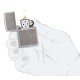 Зажигалка ZIPPO Armor® с покрытием Antique Silver, латунь/сталь, серебристая, 38x13x57 мм