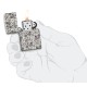 Зажигалка ZIPPO Skeleton с покрытием Glow in the Dark Green, латунь/сталь, серая, 38x13x57 мм