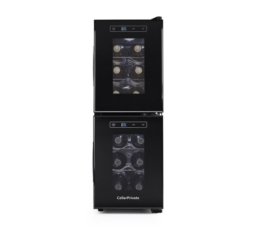Винный шкаф двухкамерный Cellar Private CP012-2E